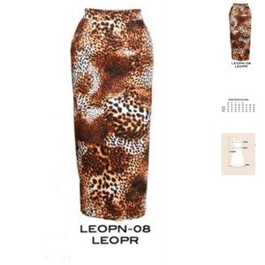 Stop Staring Leopard Print Pencil Skirt